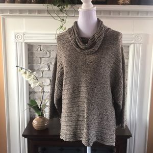 JONES WEAR Cowl Neck Sweater  3/4 Sleeve L